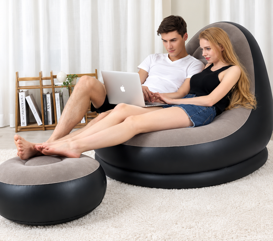 Sillón Inflable con Reposapiés