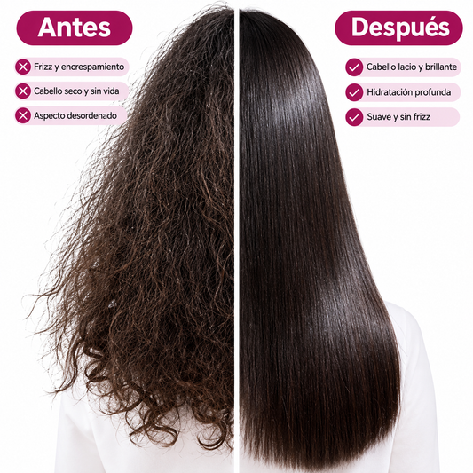 Cepillo Alisador 2 en 1 – Cabello Liso y Sin Frizz