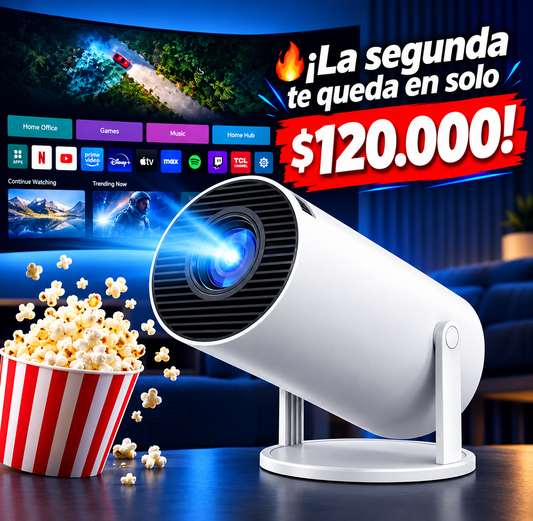 Proyector HY300 Smart Android Full HD Portátil – Cine en Casa