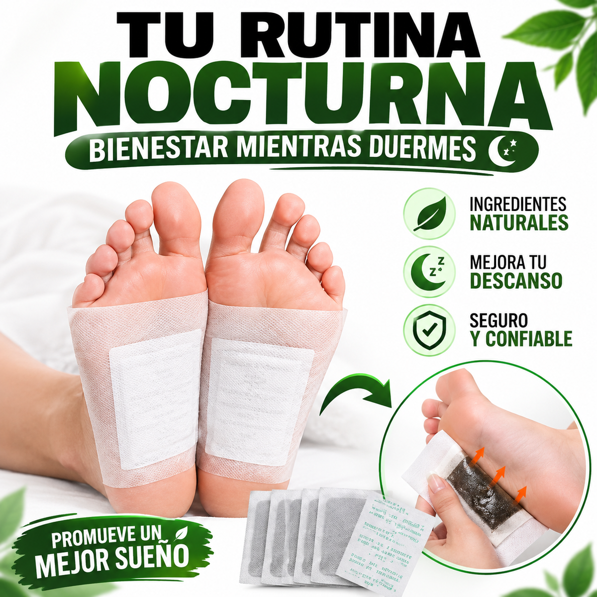 Parches Detox Kinoki para Pies