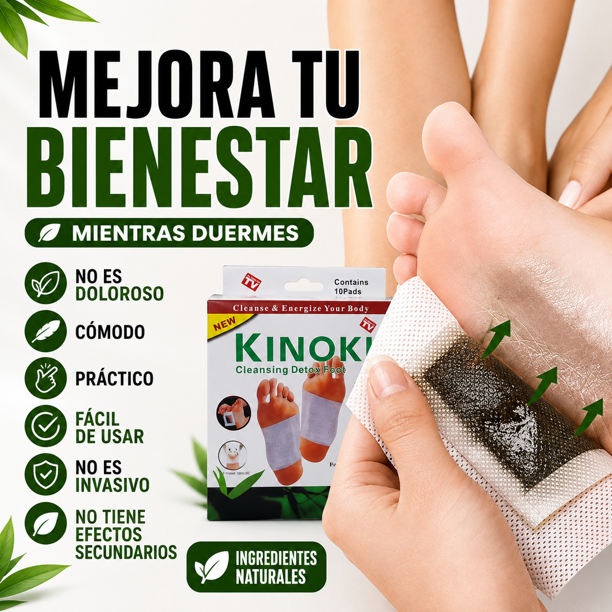 Parches Detox Kinoki para Pies